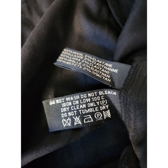 Ralph Lauren Black Label Women's Black Wool Blend Career Dress Pants Size 10 - Picture 3 of 6